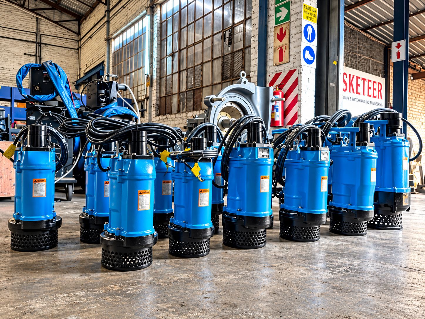 Submersible pumps in the Musketeer workshop in Middelburg